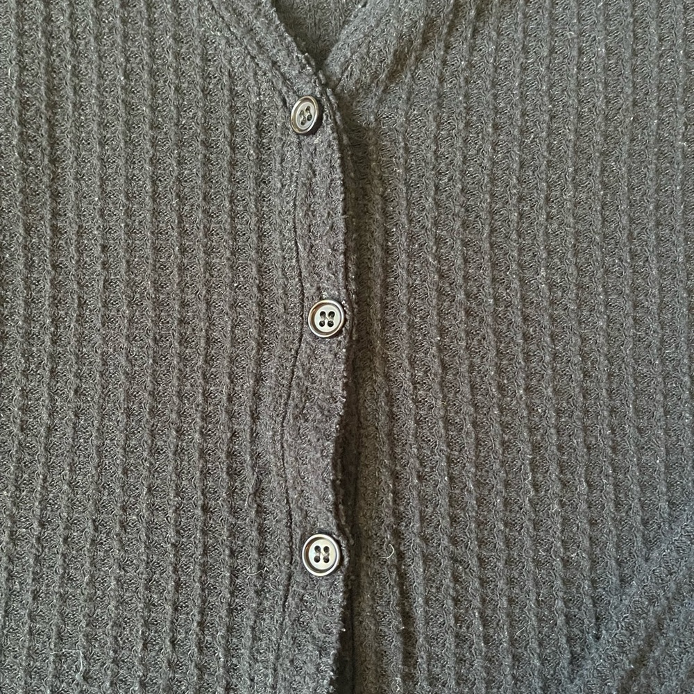 Women’s Roxy Black Button-Up Cardigan - Picture 8 of 8